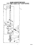 BRAKE AND DRIVE TUBE Diagram and Parts List for 3LA5800XSW0  Whirlpool Washer