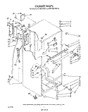 CABINET Diagram and Parts List for RT14DCXVW10  Roper Refrigerator