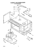 CABINET AND STIRRER Diagram and Parts List for RM988PXVM1  Whirlpool Microwave Oven Combo