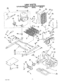 UNIT Diagram and Parts List for ED5CHQXKB00  Whirlpool Refrigerator