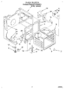 OVEN Diagram and Parts List for FES364BW1  Roper Range