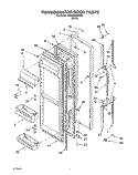 REFRIGERATOR DOOR Diagram and Parts List for 3XARG484WP03  Whirlpool Refrigerator