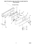 ESCUTCHEON AND CONTROL COMPONENTS Diagram and Parts List for O53CAE1610  Whirlpool Ice Maker