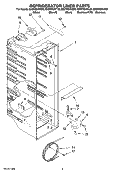 REFRIGERATOR LINER PARTS Diagram and Parts List for ED2FHEXVB00  Whirlpool Refrigerator