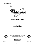 SECTION Diagram and Parts List for AC1012XM1  Whirlpool Air Conditioner