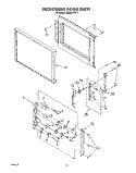 MICROWAVE DOOR Diagram and Parts List for RM288PXV4  Whirlpool Microwave Oven Combo