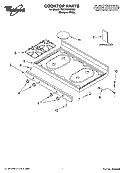 COOKTOP PARTS Diagram and Parts List for YSF315PEMQ0  Whirlpool Range