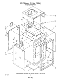 EXTERNAL OVEN Diagram and Parts List for SB130PER1  Whirlpool Range