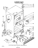 CABINET Diagram and Parts List for EHT201ZKWR0  Whirlpool Refrigerator