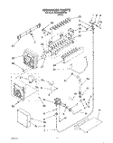 ICEMAKER, LIT/OPTIONAL Diagram and Parts List for 3XARG458WP00  Whirlpool Refrigerator