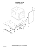 CHASSIS PARTS Diagram and Parts List for KDRU707VSS04  KitchenAid Range