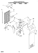AIR FLOW Diagram and Parts List for KSRP25QDWH02  KitchenAid Refrigerator