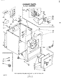 SECTION Diagram and Parts List for LE3000XMW0  Whirlpool Dryer