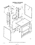 EXTERNAL OVEN Diagram and Parts List for SF3100SRW0  Whirlpool Range