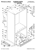 CABINET PARTS Diagram and Parts List for KBRC36FTS00  KitchenAid Refrigerator