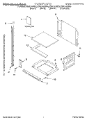 OVEN, LITERATURE Diagram and Parts List for KBMC140HBT0  KitchenAid Microwave Oven Combo