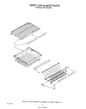 SHELF AND BASKET Diagram and Parts List for EV190FXWW00  Whirlpool Freezer