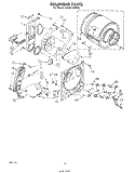 BULKHEAD Diagram and Parts List for LG6811XPW0  Whirlpool Dryer