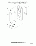 MICROWAVE CONTROL PANEL PARTS Diagram and Parts List for UMC5200BCB10  Maytag Microwave