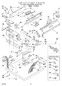 TOP AND CONSOLE Diagram and Parts List for 3CGP2951DN0  Whirlpool Dryer