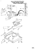 MACHINE BASE Diagram and Parts List for LST8244BZ0  Whirlpool Washer