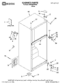 CABINET PARTS Diagram and Parts List for MTB1852VRW00  Whirlpool Refrigerator