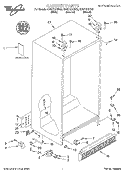 CABINET, LITERATURE Diagram and Parts List for ED25TEXHN02  Whirlpool Refrigerator