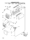 ICEMAKER PARTS Diagram and Parts List for GR2SHTXKL03  Whirlpool Refrigerator