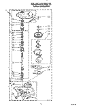 GEARCASE Diagram and Parts List for KAWE860WAL3  KitchenAid Washer