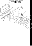 CONTROL PANEL Diagram and Parts List for FGS385BL0  Roper Range
