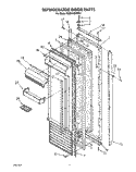 REFRIGERATOR DOOR Diagram and Parts List for KSSS48DAW01  KitchenAid Refrigerator