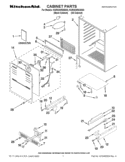 CABINET PARTS Diagram and Parts List for KURS24RSBS03  KitchenAid Refrigerator