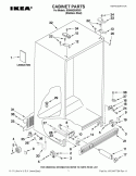 CABINET PARTS Diagram and Parts List for ID5HHEXWS03  Whirlpool Refrigerator