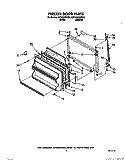 FREEZER DOOR Diagram and Parts List for 3ET18GKXWN00  Whirlpool Refrigerator