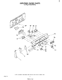 CONTROL PANEL Diagram and Parts List for RF363PXPT0  Whirlpool Range