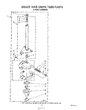 BRAKE AND DRIVE TUBE Diagram and Parts List for LA5000XSW0  Whirlpool Washer