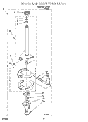 BRAKE AND DRIVE TUBE PARTS Diagram and Parts List for IJ45001  Inglis Washer