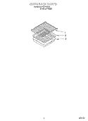 OVEN RACK, LITERATURE Diagram and Parts List for FGS385BQ3  Roper Range