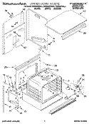 UPPER OVEN Diagram and Parts List for KEBS207BBL1  KitchenAid Wall Oven