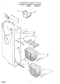FREEZER LINER Diagram and Parts List for 3VED23DQEN01  Whirlpool Refrigerator