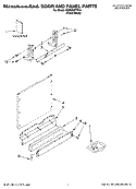 DOOR AND PANEL PARTS Diagram and Parts List for KUDU03FTPA1  KitchenAid Dishwasher