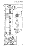 GEARCASE Diagram and Parts List for AL5143VW1  Whirlpool Washer