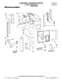 CONTROL BOARD PARTS Diagram and Parts List for KHMS2050SSS3  KitchenAid Microwave