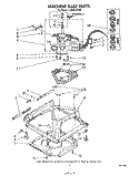 MACHINE BASE Diagram and Parts List for LA5591XPW4  Whirlpool Washer