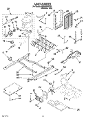 UNIT PARTS Diagram and Parts List for KSRI25FNST02  KitchenAid Refrigerator