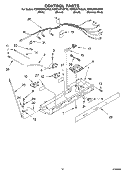 CONTROL PARTS Diagram and Parts List for KSRD25FKSS03  KitchenAid Refrigerator