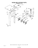 PANEL AND CONTROL Diagram and Parts List for KUCC151T0  KitchenAid Trash Compactor