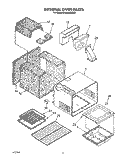 INTERNAL OVEN Diagram and Parts List for SF365BEWN0  Whirlpool Range