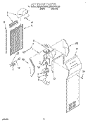 AIR FLOW Diagram and Parts List for 6ED22PKXEN00  Whirlpool Refrigerator