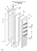 FREEZER DOOR Diagram and Parts List for KSSS48MHX00  KitchenAid Refrigerator